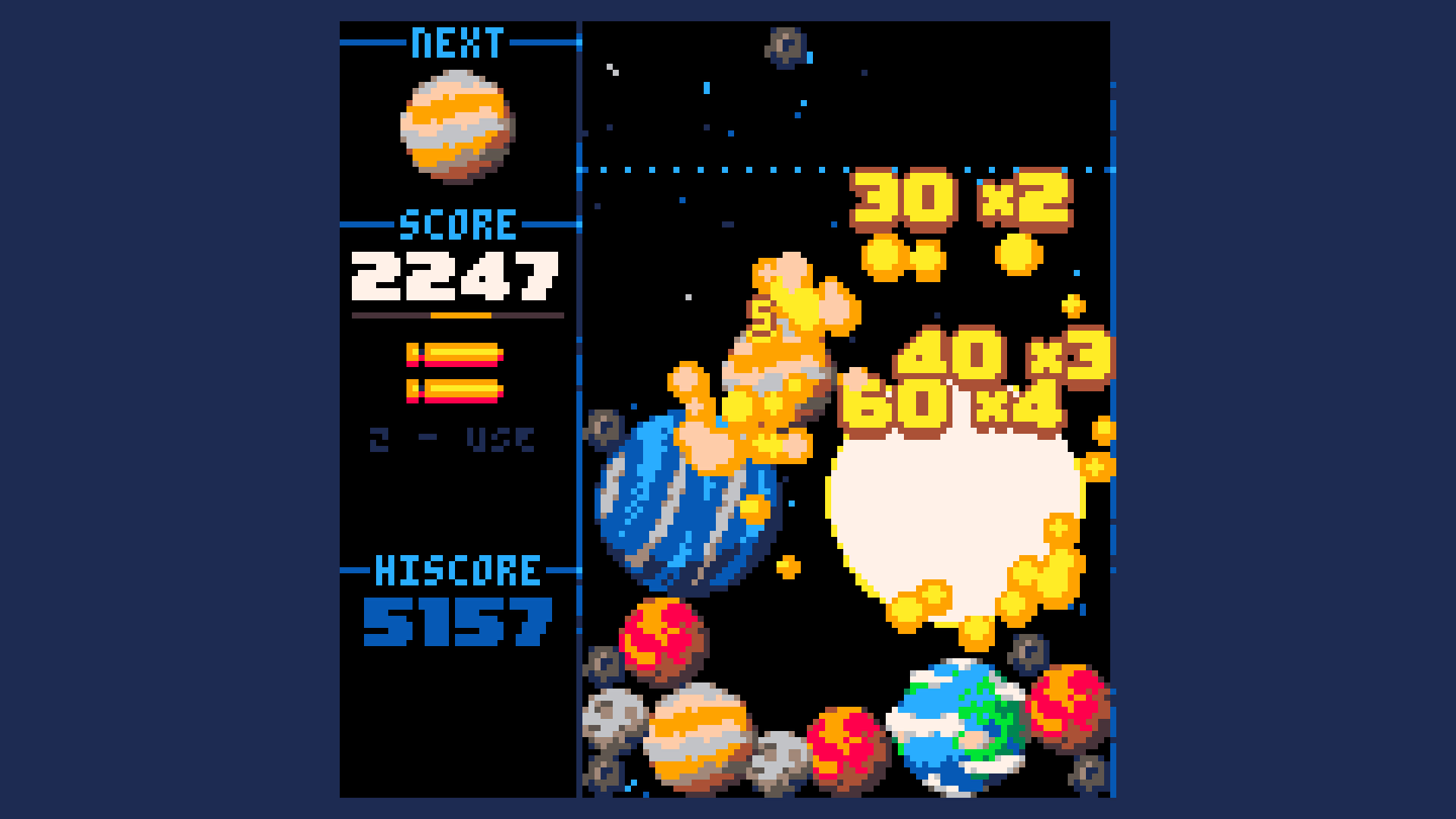 a screenshot from cosmic collapse